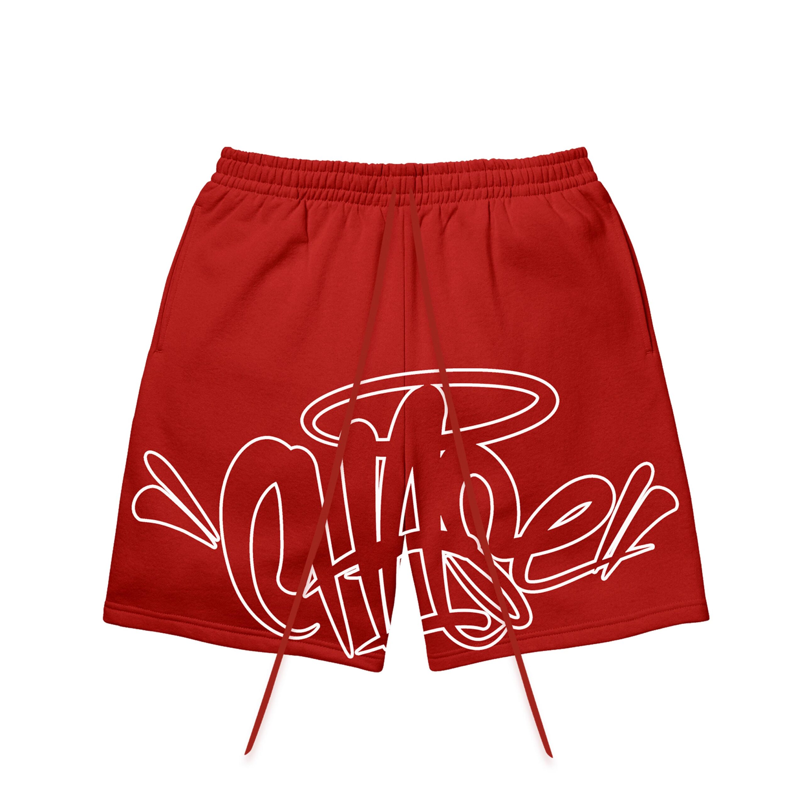 Outline Baggy Shorts – Red