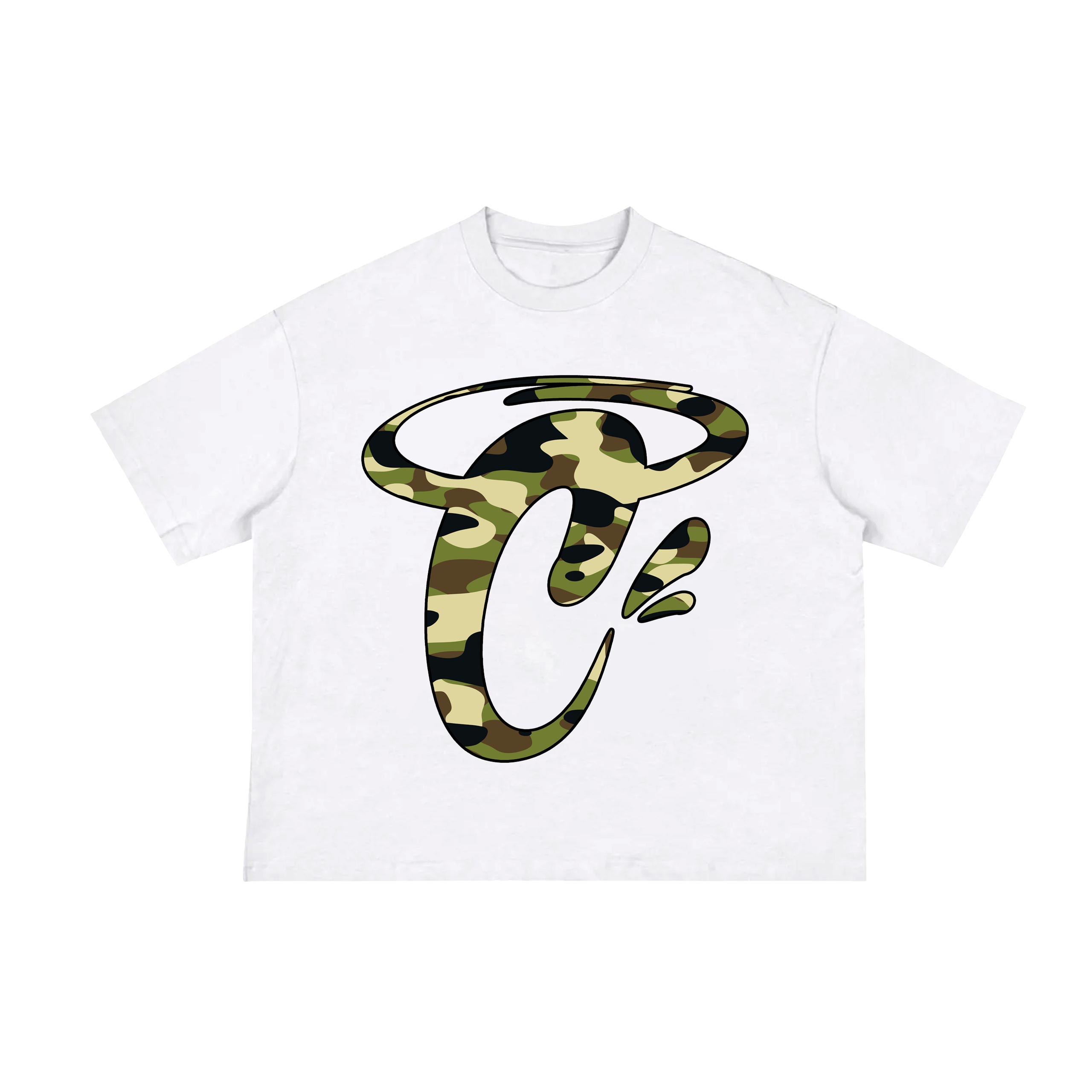Year 4 Green Camou – White