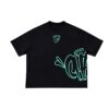 Street Script Tee - Cyan