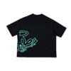 Street Script Tee - Cyan